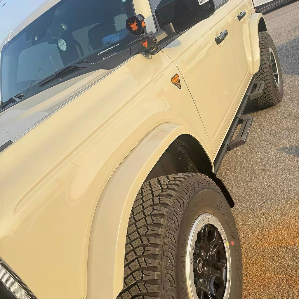 Bronco Paint-Ready Slim Square Fender Flares for Heritage / Everglades / Stroppe Edition (2020-2025)