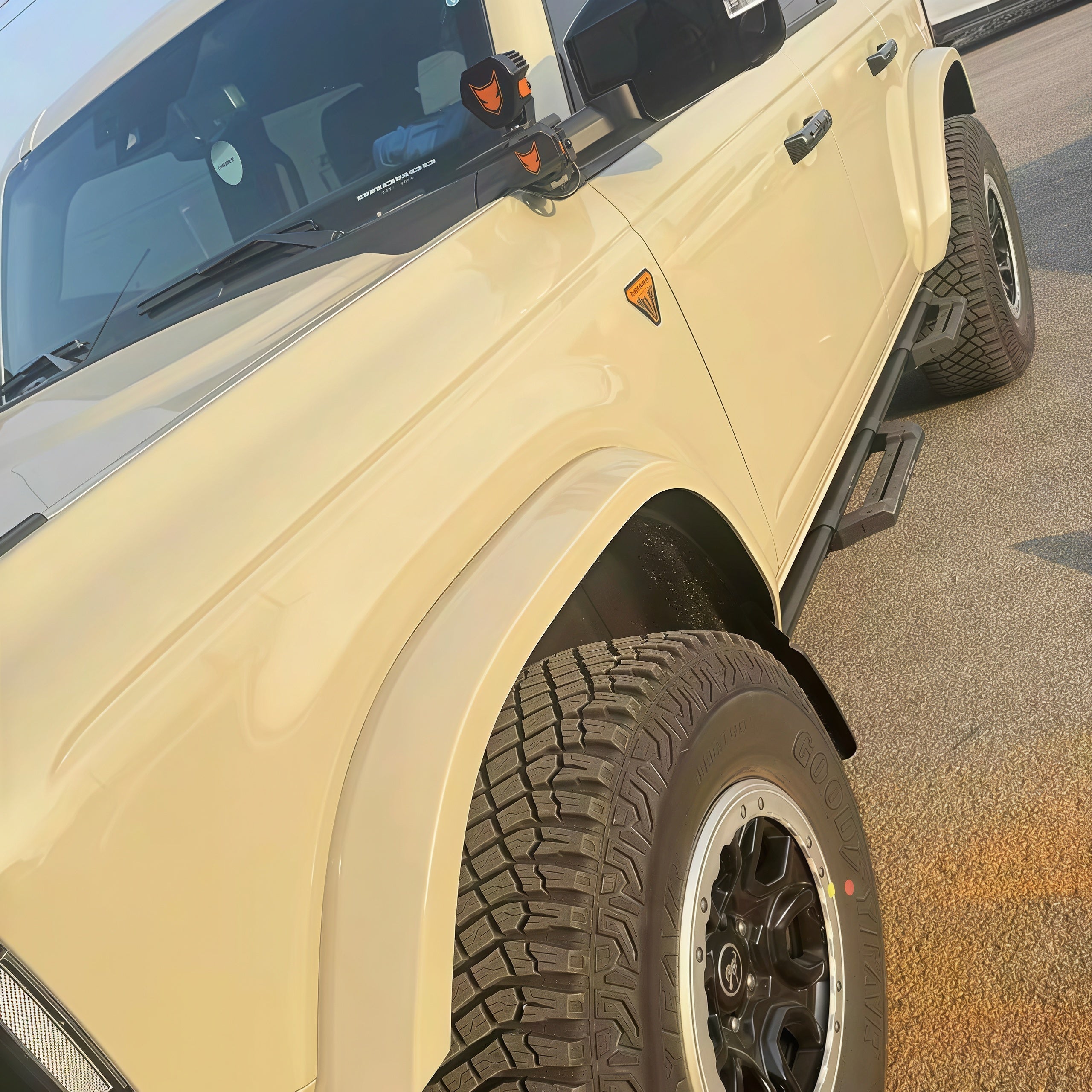Bronco Paint-Ready Slim Square Fender Flares for Heritage / Everglades / Stroppe Edition (2020-2025)
