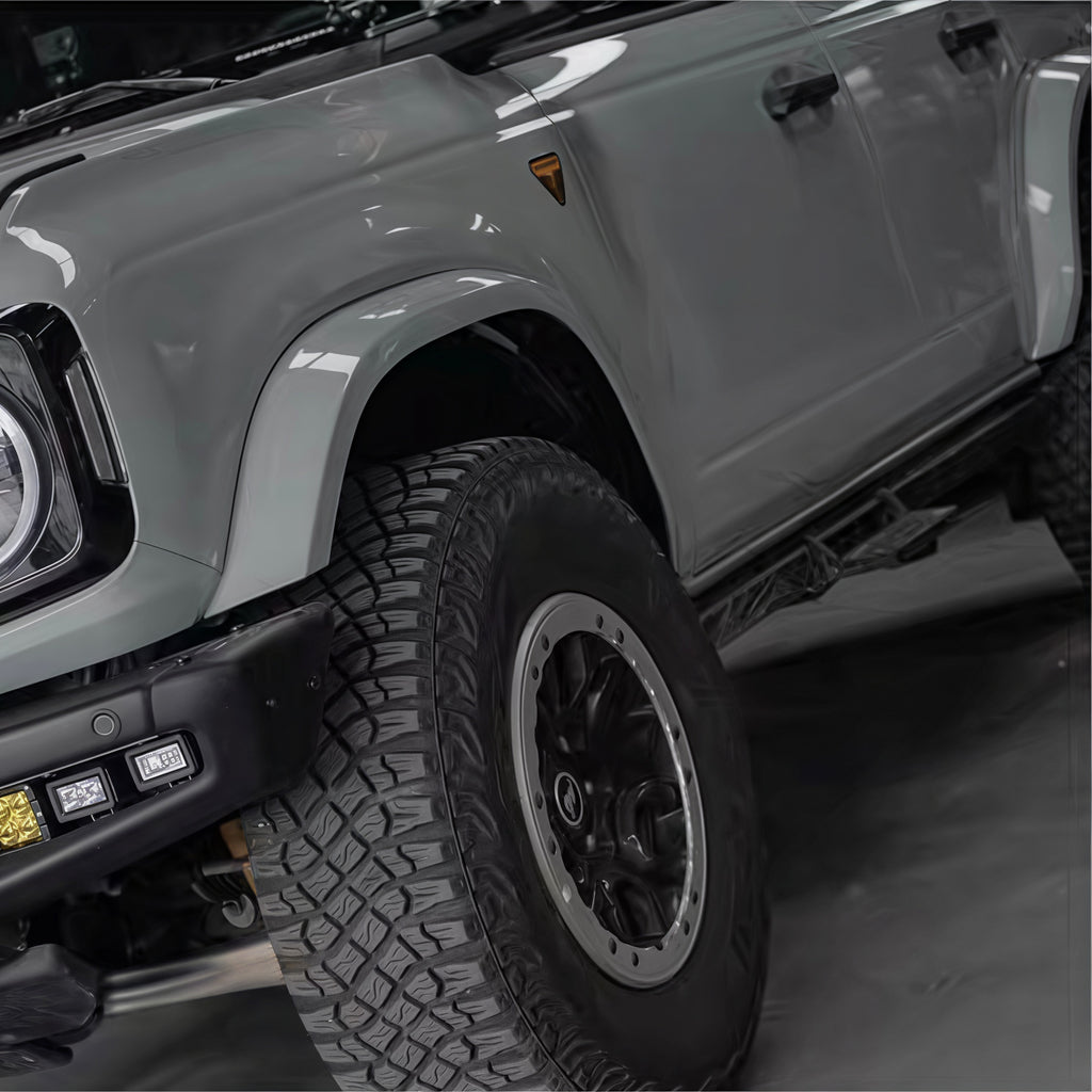 Bronco Paint-Ready Slim Square Fender Flares for Heritage / Everglades / Stroppe Edition (2020-2025)