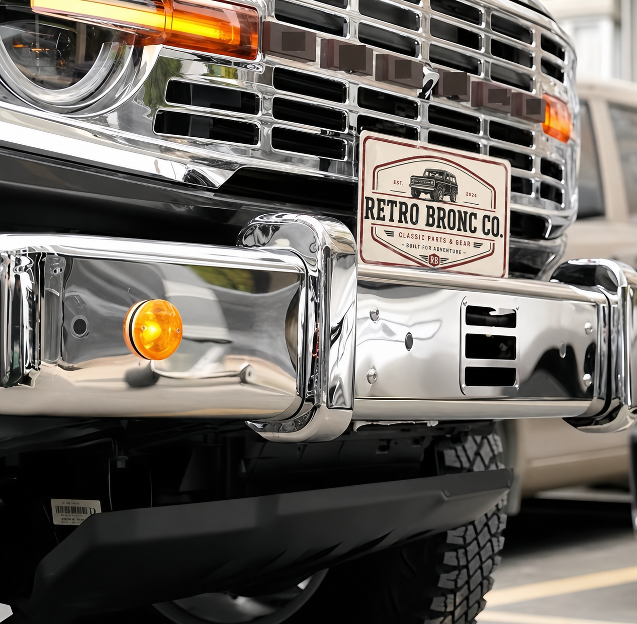 Retro Chrome Exterior Kit for Ford Bronco (2020–2025)